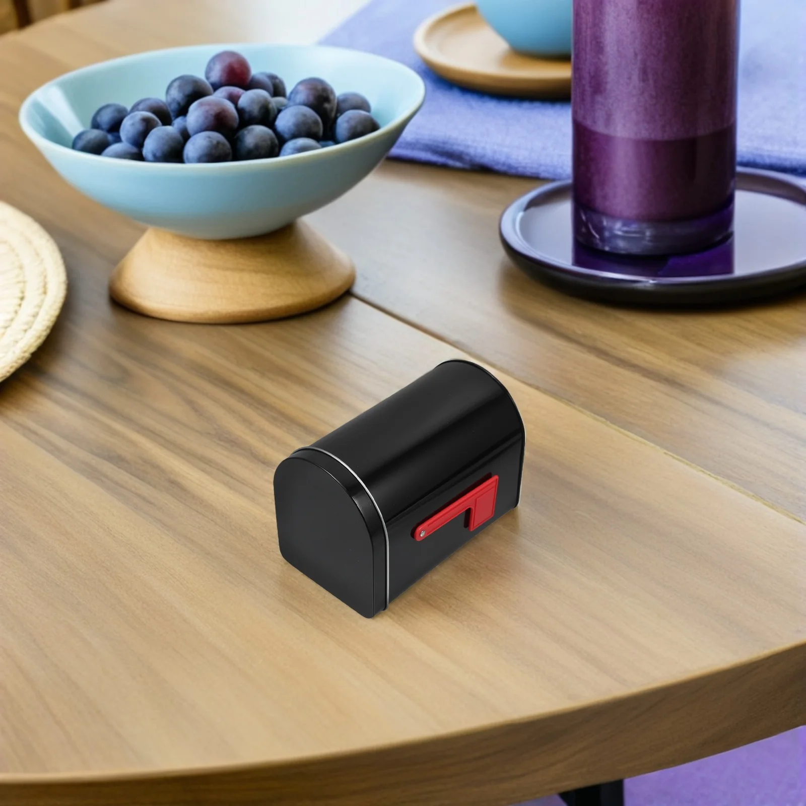 2 قطعة صندوق بريد الحلوى صغير صفيح تخزين الحاويات عطلة ديكور صندوق معالجة معدني منضدية حامل ديكور صندوق بريد الحلوى