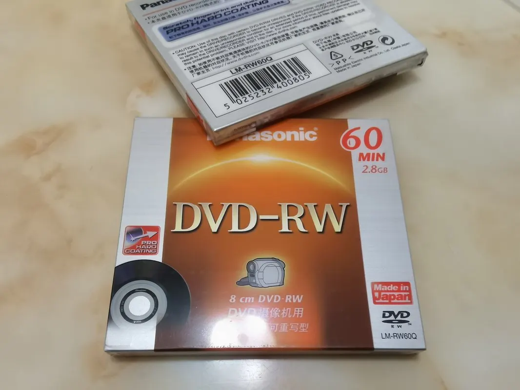 8Cm Mini DVD- RW Rewritable DVD RW 60 MIN 2.8GB Double Sided Blank Discs LM-RW60Q 1Piece