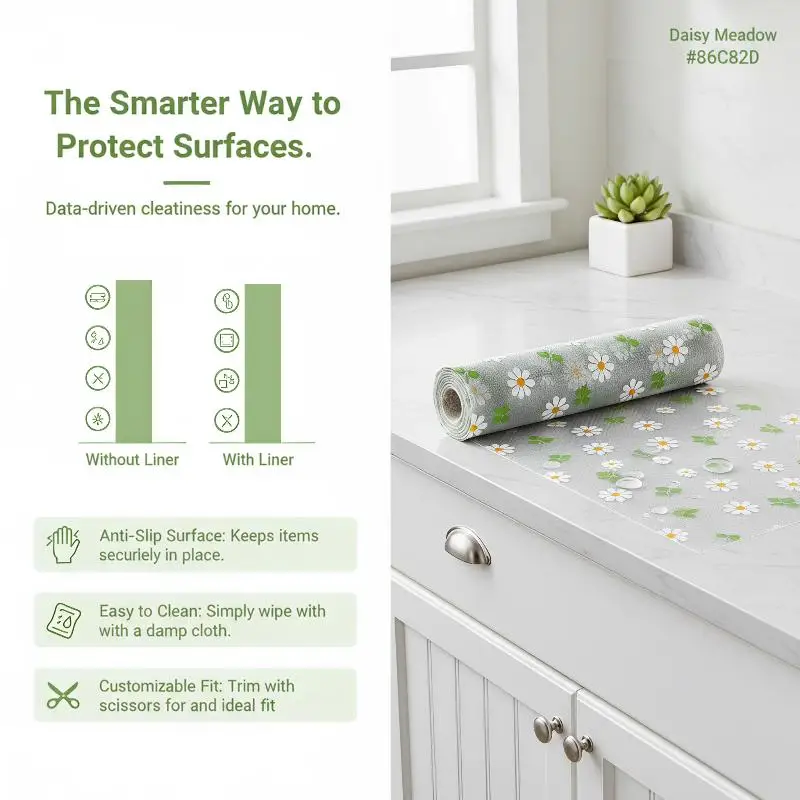 Non-Adhesive Drawer Protector Pad Non-Scratch Dustproof Waterproof Anti-Slip Liner for Wardrobe Dresser Desk Drawers