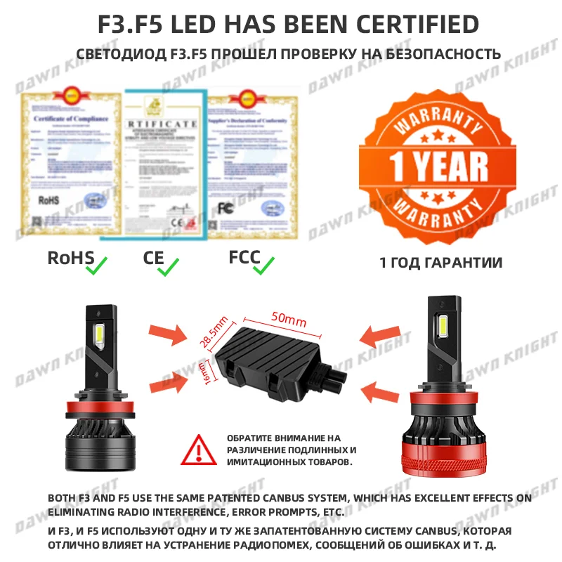 F5 110W H7 H4 Led Canbus 20000LM Powerful Headlight H7 H1 H8 H11 9005 Hb3 Hb4 9012 H13 9007 Led Bulb Turbo Lamp For Car 2PCS