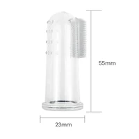 Super Soft Pet Finger Toothbrush Teddy Dog Brush Bad Breath Tartar Teeth Care Tool Dog Cat Cleaning Silicagel Pet Supplies 2