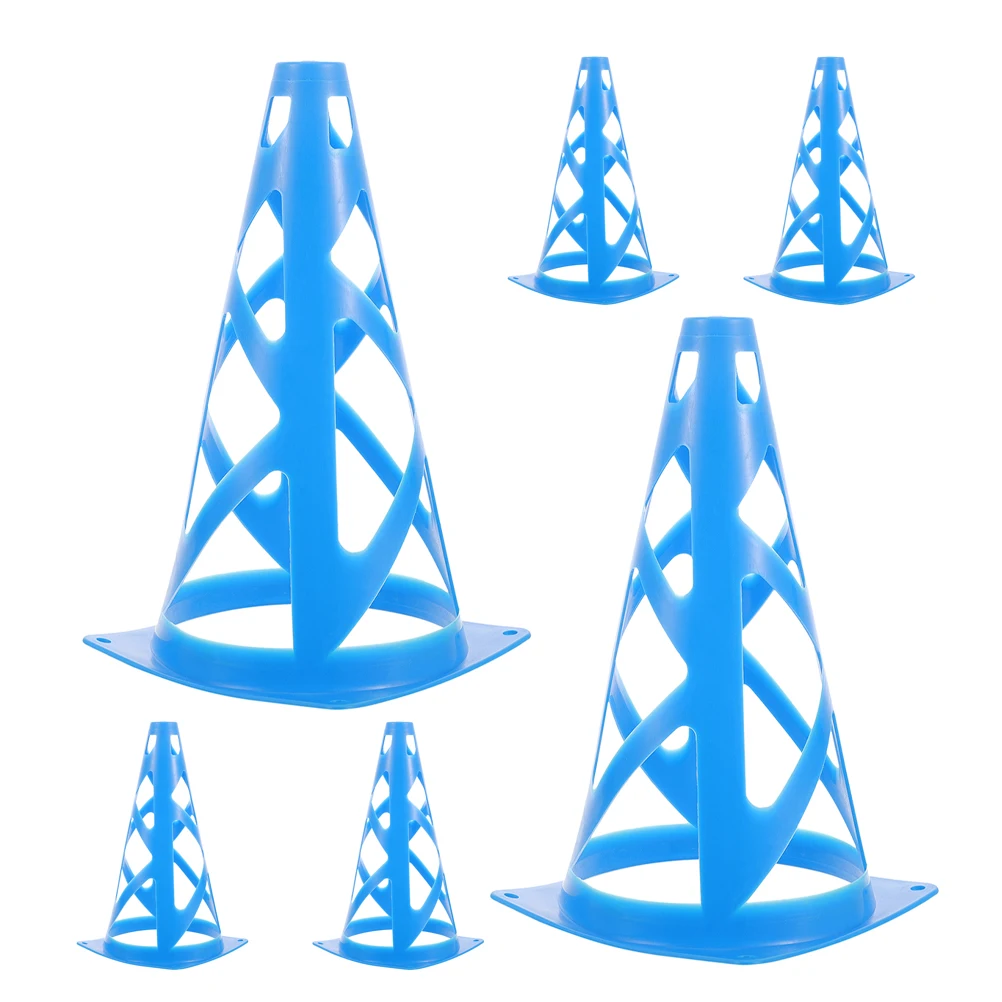 

6 PCS Agility Training Equipment for Athletes Drill Cones Floor Markers Pe Basketball