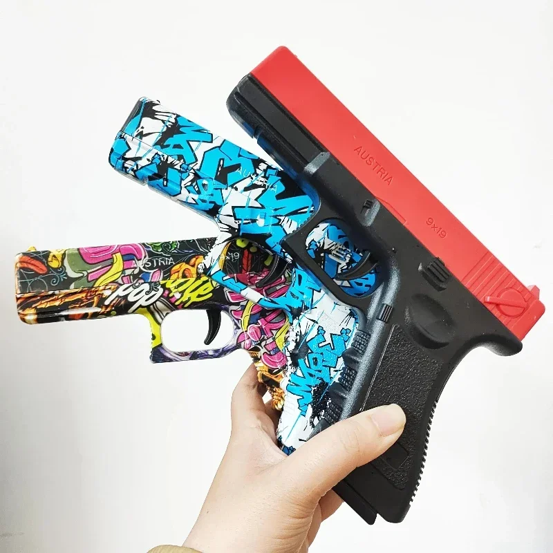 Pistolet à balles souples manuelles G17, pistolet en mousse, jouets Airsoft, jeux de tir CS, armes de Sports de plein air, cadeau pour garçons
