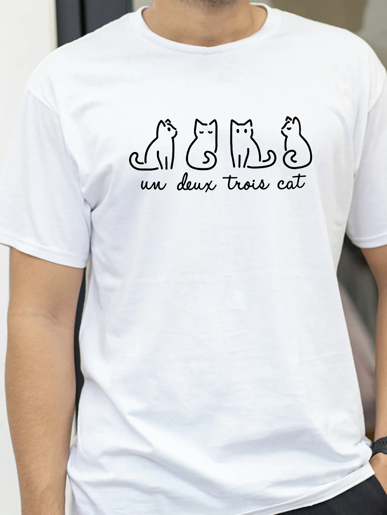 

Cute Cat Mom Gift T-shirt Graphic Short Sleeve for Cat Lovers Summer Short Sleeved Harajuku Streetwear Top Tee