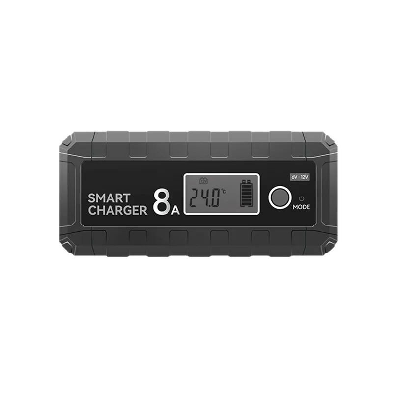 AA60-6V 12V 12.8V.8AMP 스마트 자동차 충전기 LCD 디스플레이 자동차 오토바이 리튬 리튬 인산염 배터리 4AH-100AHE