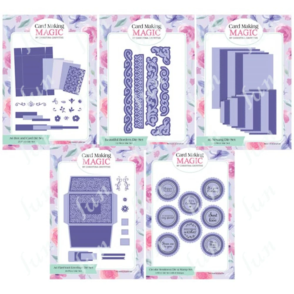 Sentiment Clear Stamps and Cutting Dies Diy Envelope Box Cards Set Borders Die Cuts Craft Supplies Embossed Scrapbook Decoration