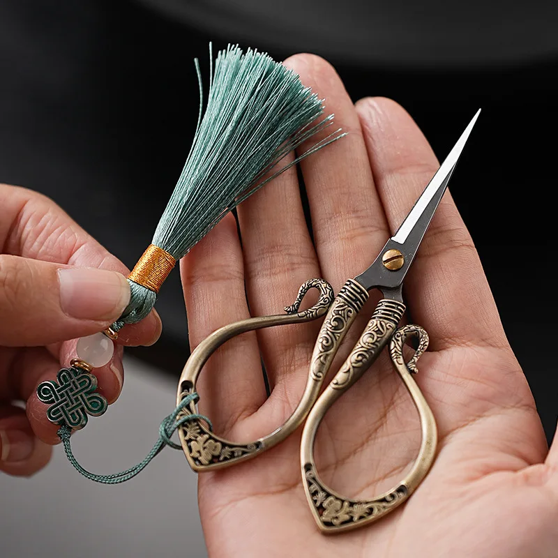 

Retro titanium tea scissors creative household Pu'er tea scissors tea bag tea bag scissors tea art