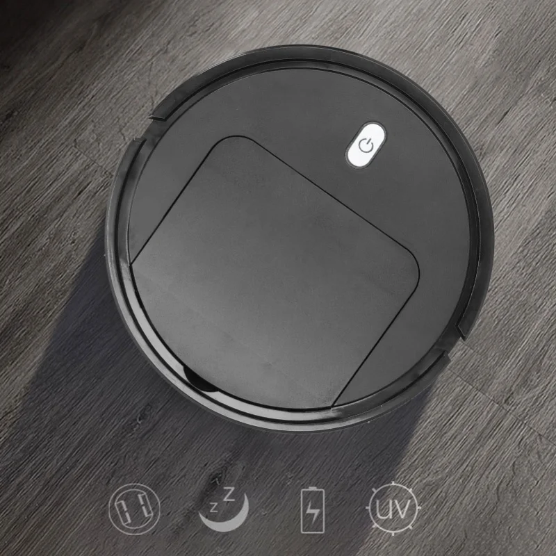 

Household Automatic Smart Robot Vacuum Cleaner USB Sweeping Floor Cleaning RobotBlack