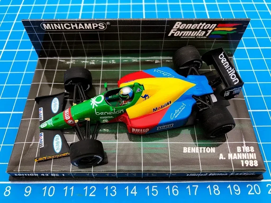 

Minichamps 1:43 F1 B188 1988 Nannini Simulation Limited Edition Resin Metal Static Car Model Toy Gift