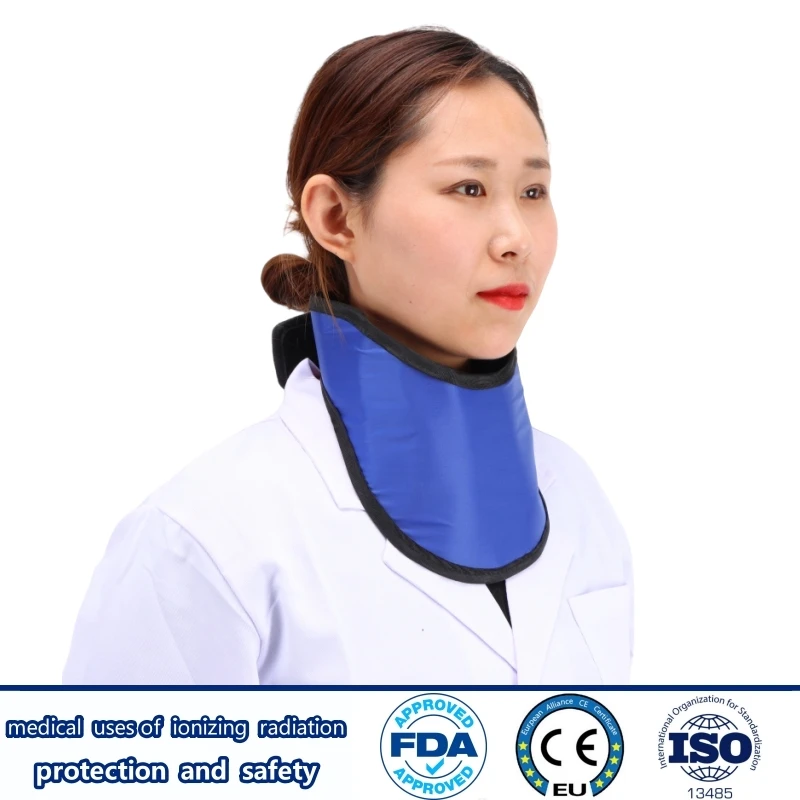 Recommend x-ray gamma ray protective 0.5mmpb lead collar protecting thyroid radiological protection lead collar