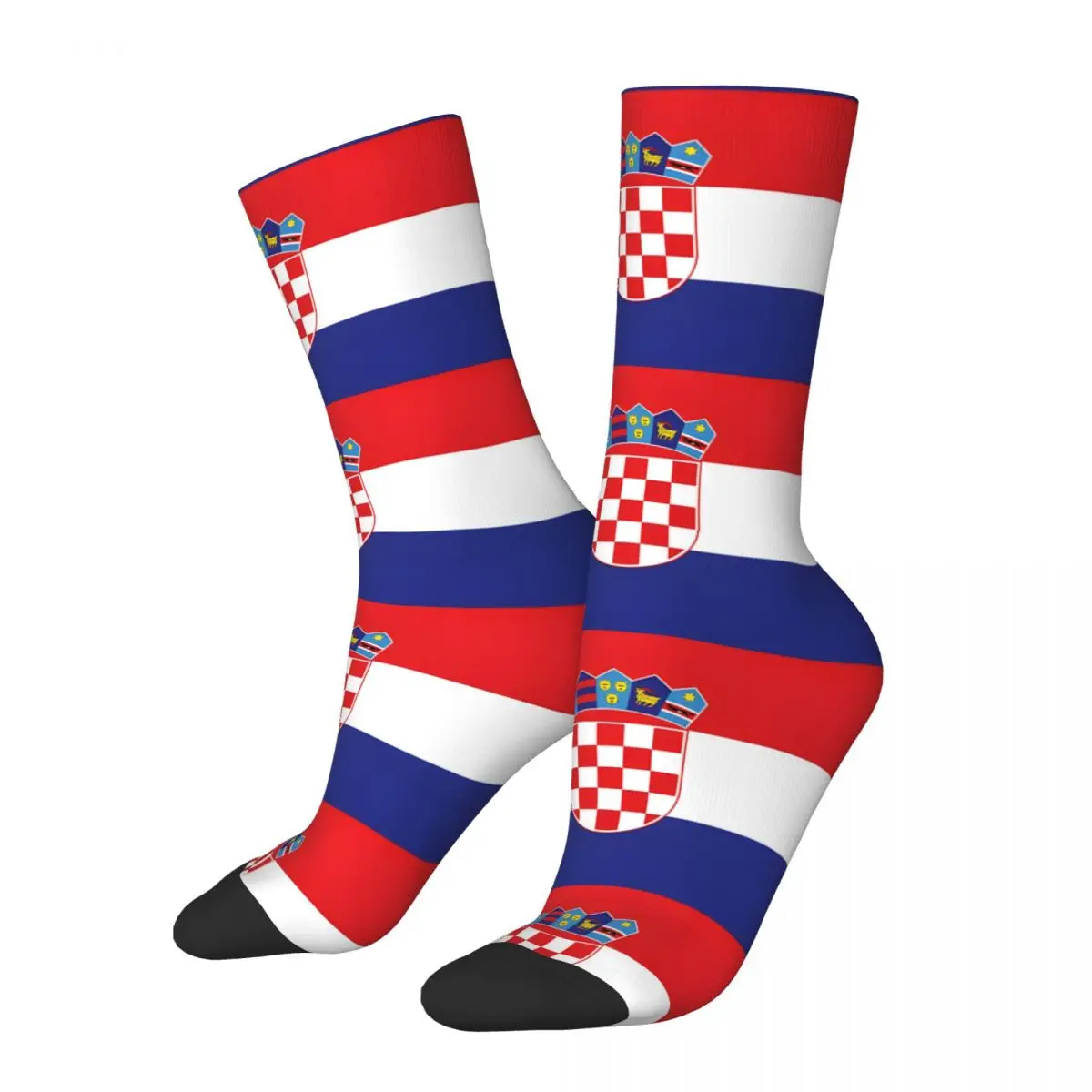 Flag Of Croatia Unisex Winter Socks Cycling Happy Socks Street Style Crazy Sock