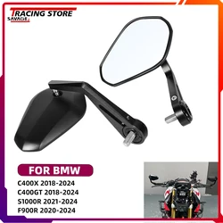 Adjustable Rear Side Rearview Mirror For BMW C400X C400GT S1000R F900R R1200R R1250R R1250RS R1250RT R1300R HandleBar End Mirror