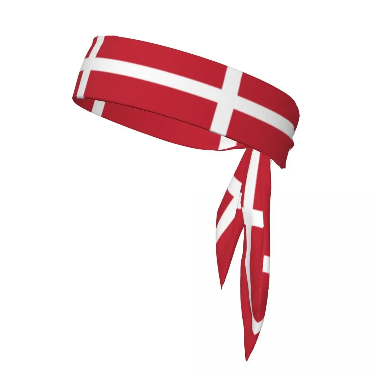 

Denmark Flag Sweatband Bandanas Hairband Head Tie Sports Headband Hair Accessories