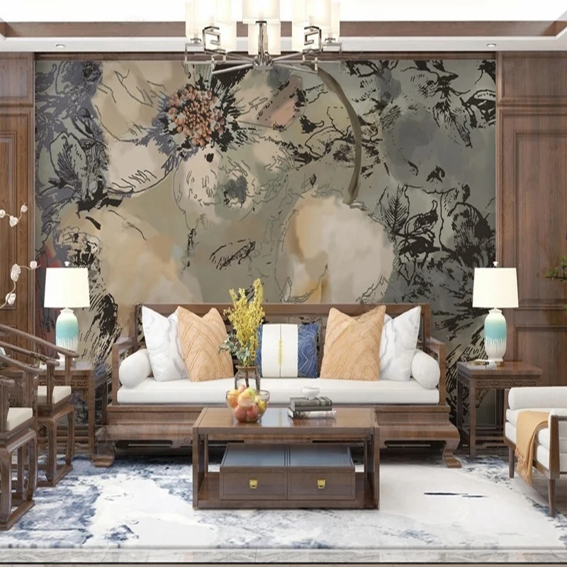 MU8566 Marble Light Luxury Modern Simple  Murals Wall paper Living Room Bedroom Arr Background Wall Cloth 3D Papel De Parede