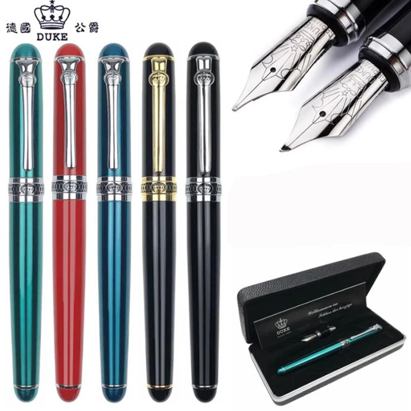 duque caneta tinteiro com clipe prata multicolor business pen presente avancado d2 01