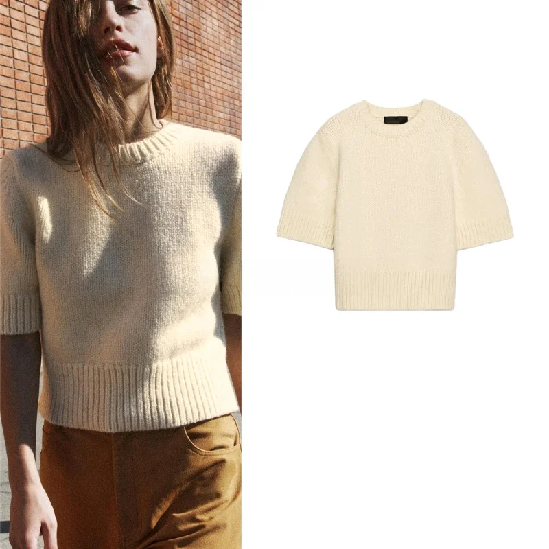 

Повседневный круглый вязаный свитер Ne ort Sve, женский модный Briti Sle, Новое поступление, зимний топ из полиэфирного волокна, открытая карта...