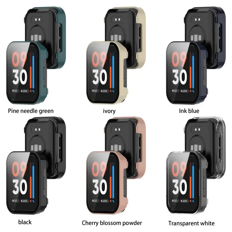 Protective Case For Realme Watch 3 Pro Screen Protector Tempered Glass PC Bumper Cover Protective Shell For Realme Watch 3 Pro