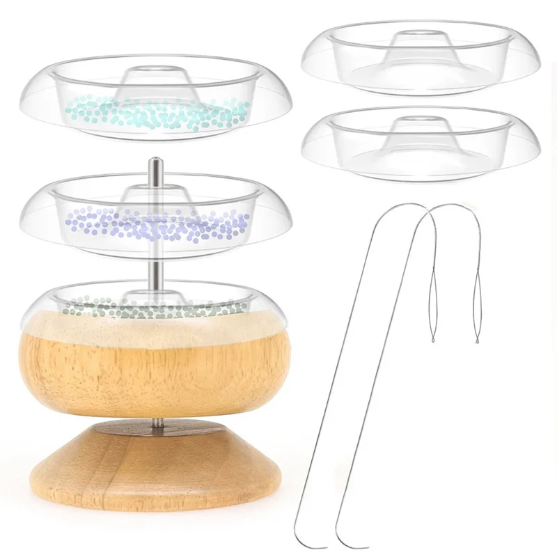 

Спиннер для бусин CYL, набор бусин с 5 шт. быстросменными лотками, иглы для бисера для изготовления ювелирных изделий, простые в использовании