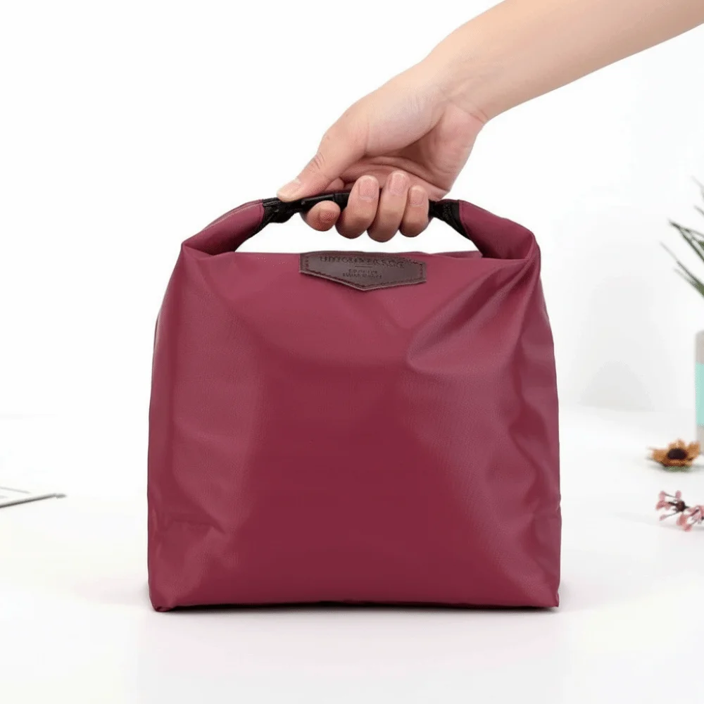Storage Bag Insulated Portable Lunch Bag Thermal Waterproof Thermal Cooler Bag Portable Carry Storage Meal Carry Bag Student