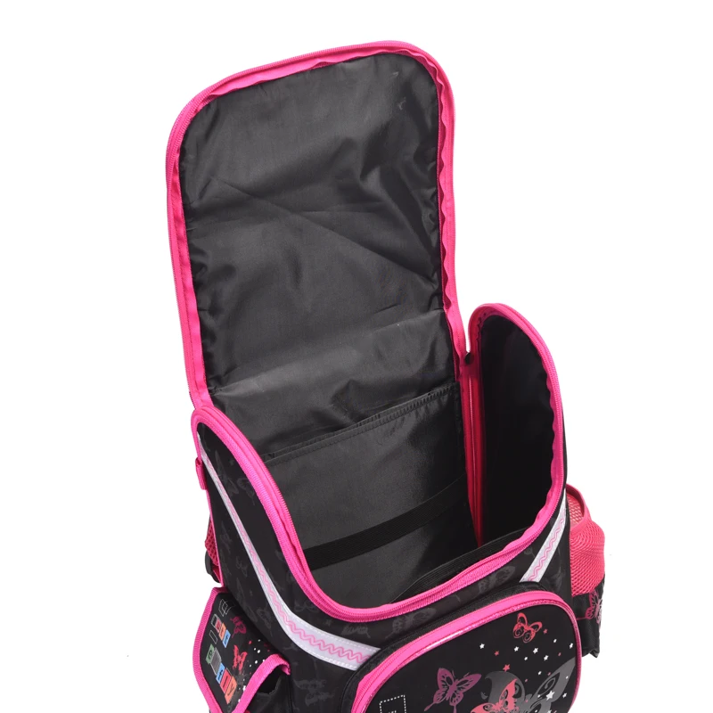 Mochila com borboleta para crianças, Mochilas escolares para meninos e meninas, EVA Dobrado Mochila, Sacos ortopédicos para crianças, Wenjie Brother