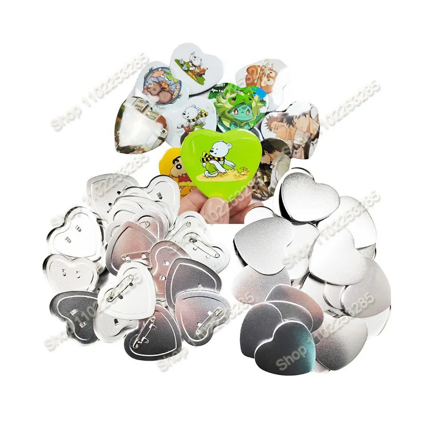 Picture 5: 57MM Heart-Shape Badge Button Maker Machine DIY Pin Button Press Badges Maker Machine