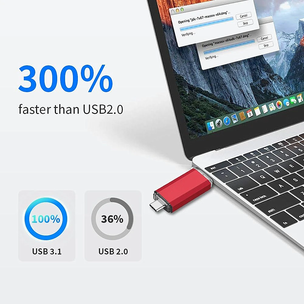 2 ТБ OTG USB-накопитель USB 3.0 Type C для iPhone ipad 1 ТБ 512 ГБ 256 ГБ Pendrive Samsung Huawei Xiaomi Android Ноутбук Memory Stick
