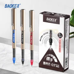 BAOKE-Stylo rmatérielle liquide à séchage rapide BK128, stylo de bureau, 0.7mm, 12 pièces