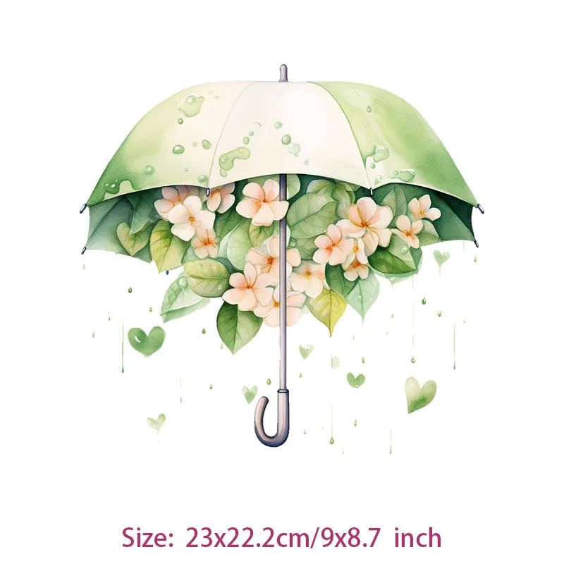 Spring Butterfly Pattern With  flower Theme hat Iron-on Transfer Sticker,Inspirational Design Heat Press Decal,For DIY Clothing