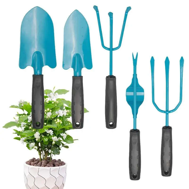 

Rust-Proof Garden Tool Set Heavy Duty Garden Tool Kit Ergonomic Rake Weeder Small Garden Tools Garden Shovel Trowel Fork Set