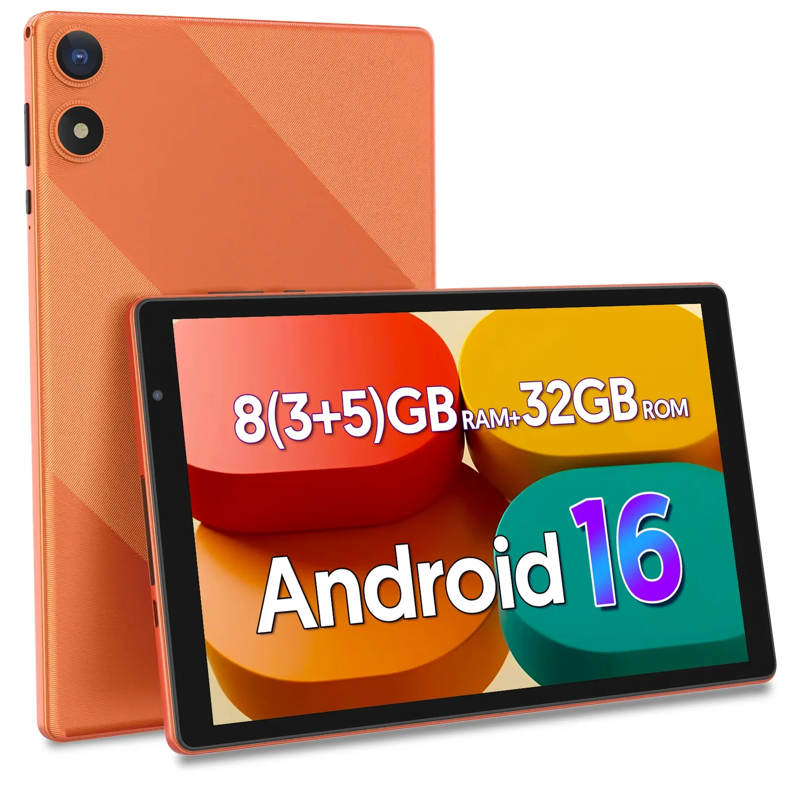 10.0-inch Android 16 Tablet | Google Play Supported | Penta-core Processor | Dual Cameras | 8 (3+5) GB RAM + 32GB ROM | 6000mAh