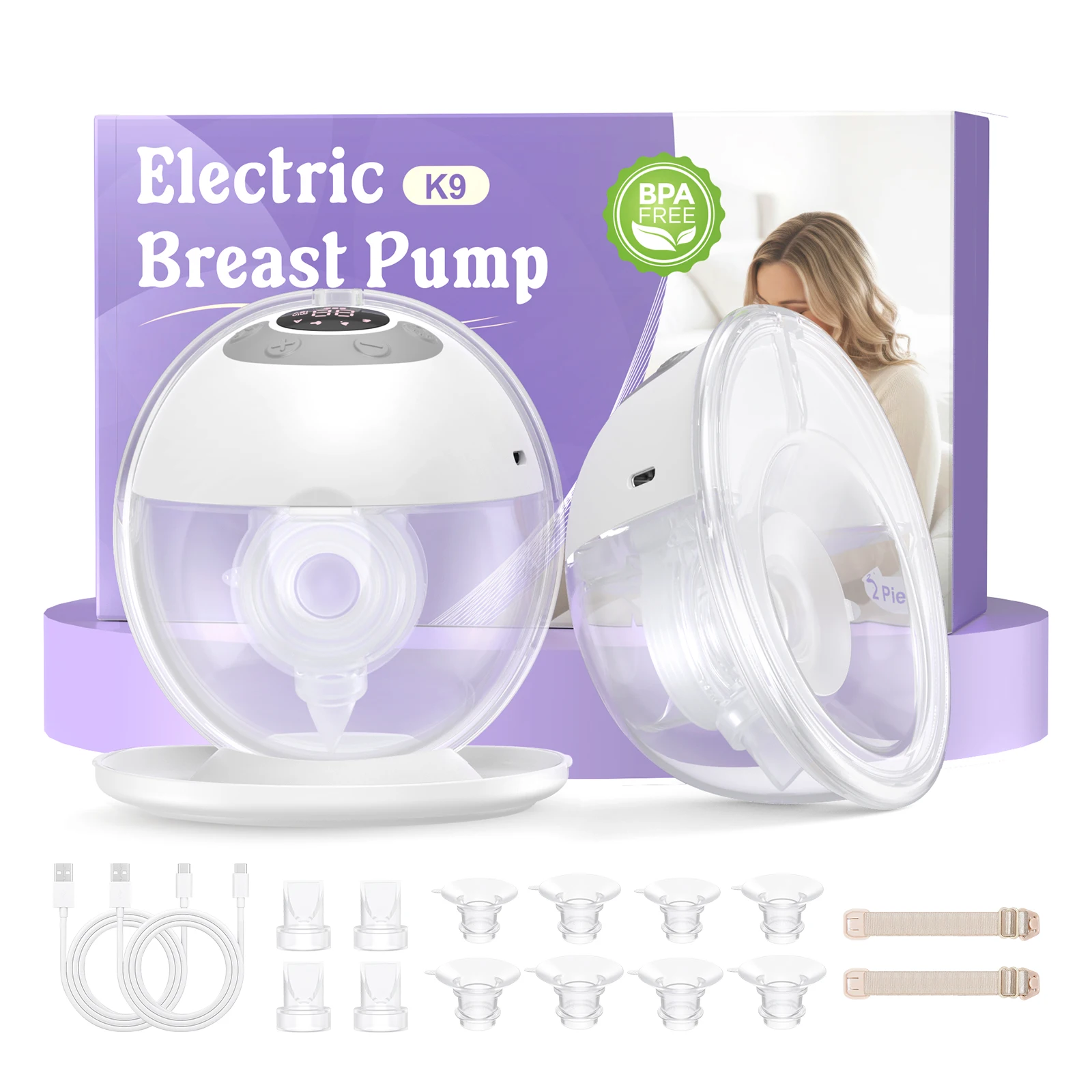 electric-breast-pump-hands-free-wearable-breast-pumps-comfort-milk-collector-lightweight-with-led-display-4-modes-12-levels