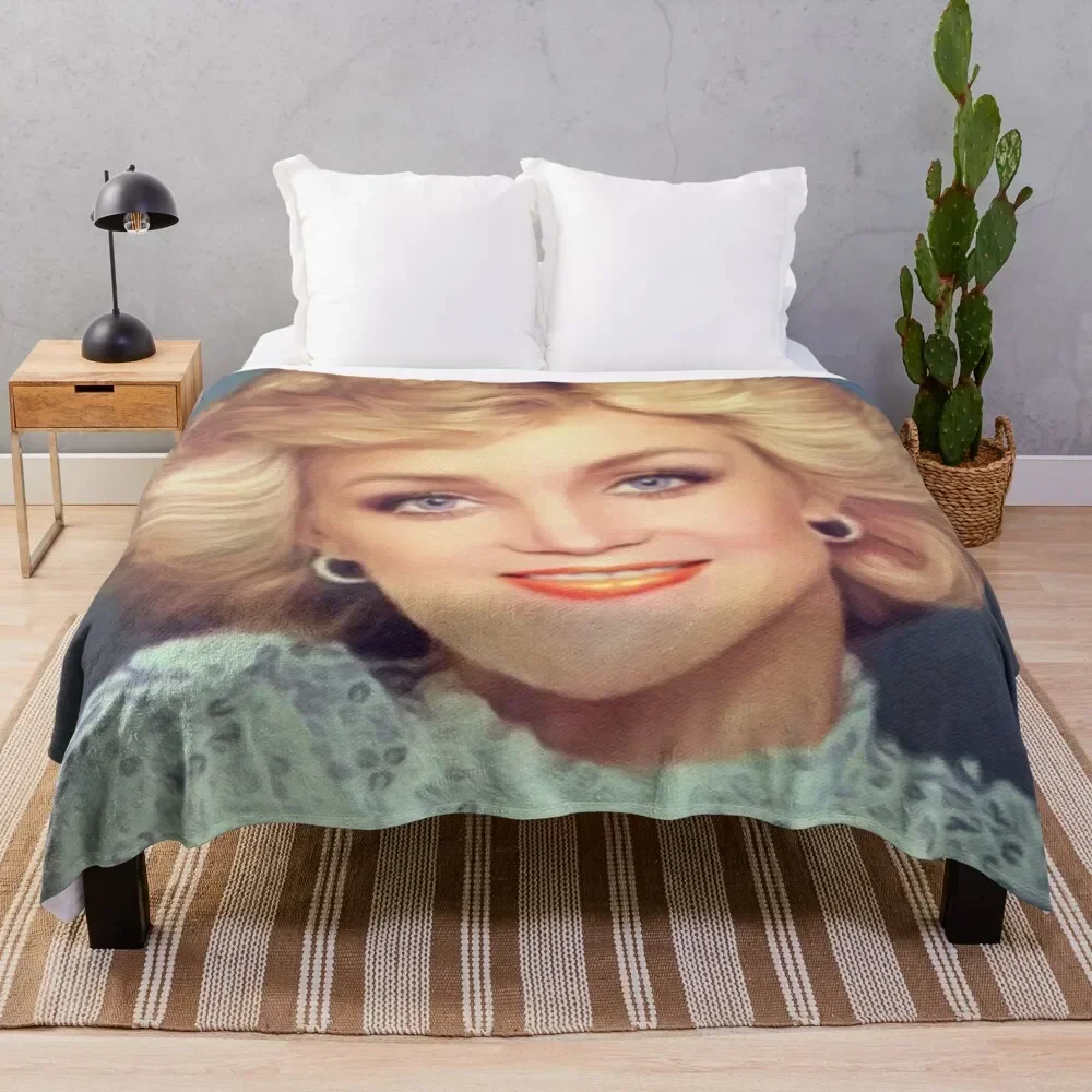 

Barbara Mandrell, Music Legend Throw Blanket Elegant Warm Throw Blanket for Hotel Home