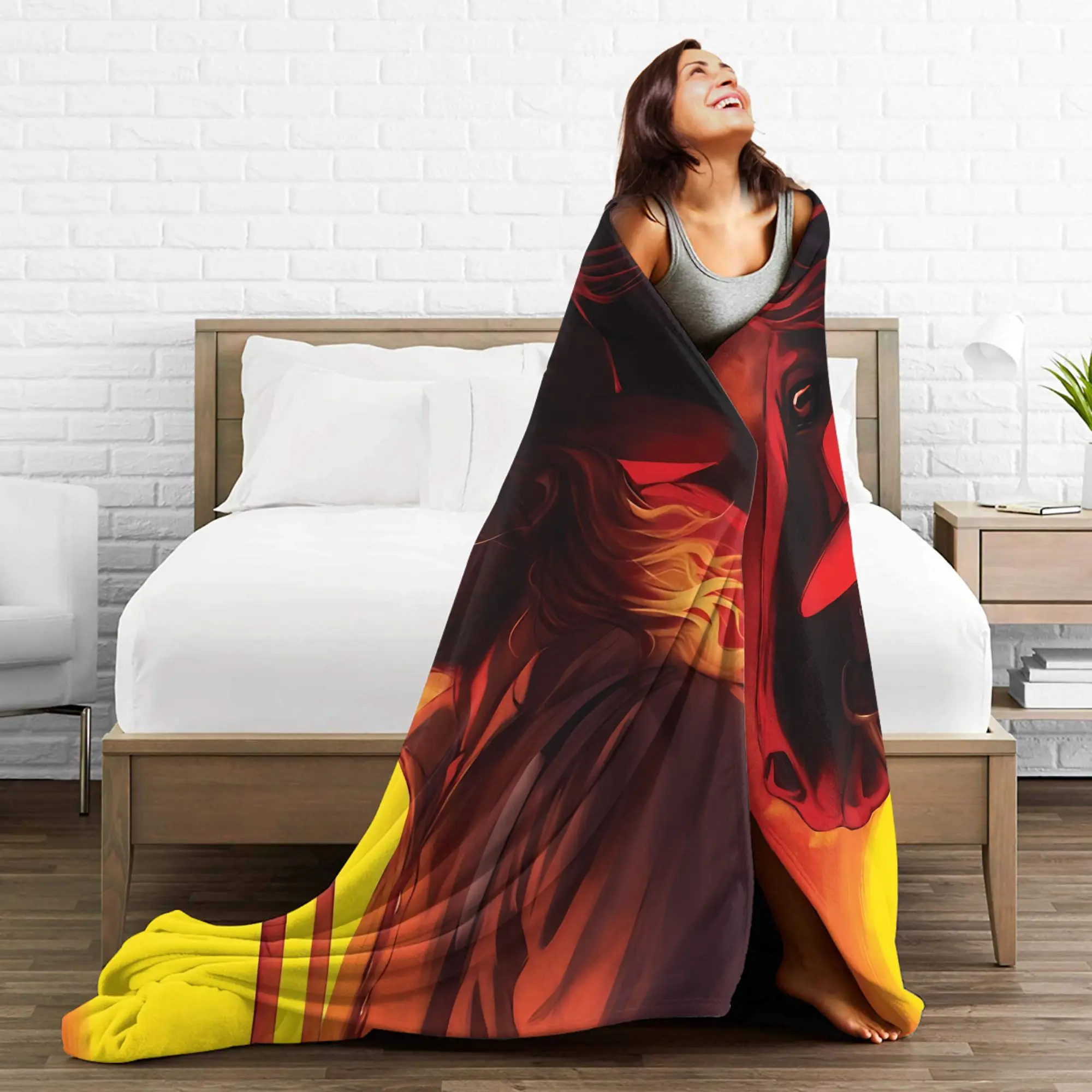 Coperta caldaPicnic per bambini Biancheria da letto Arthur Morgan Copriletto in flanella per la decorazione domestica Copridivano per divano letto di tendenza di strada