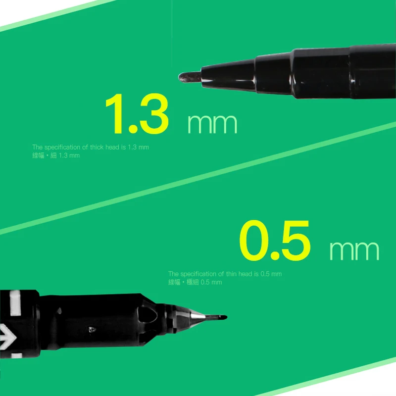 Japanese Zebra Permanent Marker Pen MO-120-MC Small Double-headed Oily Pen Hook Line Art CD Paint Pen Art Supplies Stationery