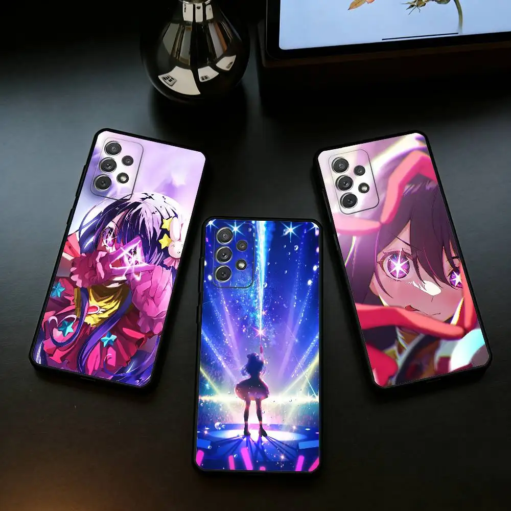 Oshi NO-KO  Soft Silicone Black Cover Phone Case For Samsung Galaxy A73,A72,A71,A70,A53,A52,A51