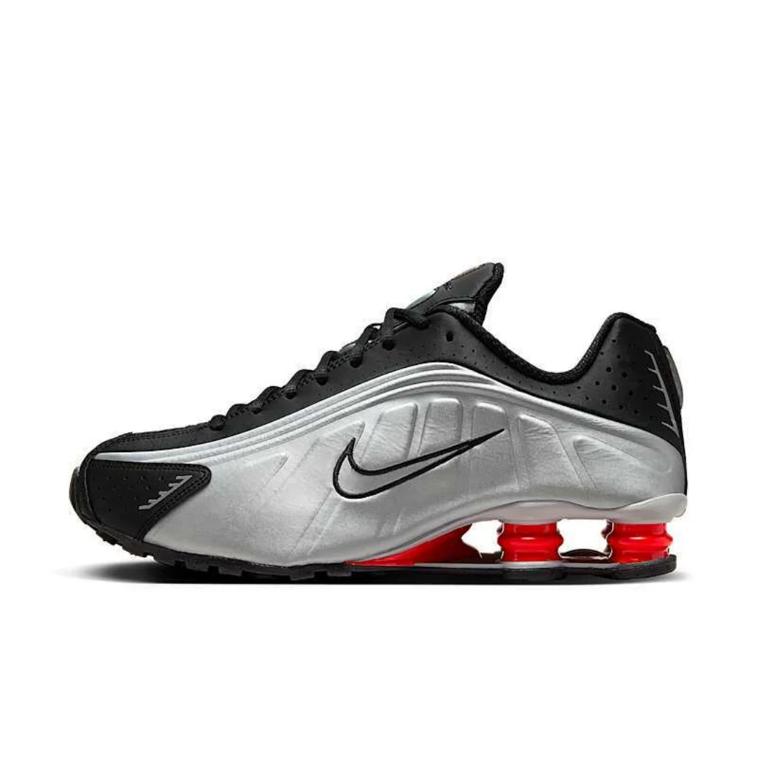 Nike/Nike Shox R4 Unisex, Calzado Deportivo Informal con Amortiguación de Aire, Resistente al Desgaste, Absorbe Impactos, para Correr, Bv1111-008