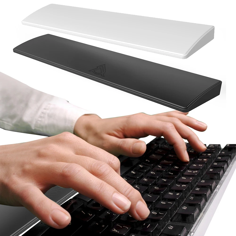 Gaming Keyboard Wrist Rest Pad 87 Keys Keyboard Hand Support Ergonometric Soft Memory Foam Anti-Slip Rubber Stable Base Mousepad