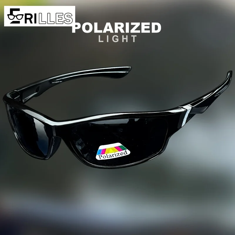 Polarisierte Fahrradsonnenbrille, UV400-Schutz-Sportbrille, austauschbare Gläser für Rennrad, Laufen, Fahren