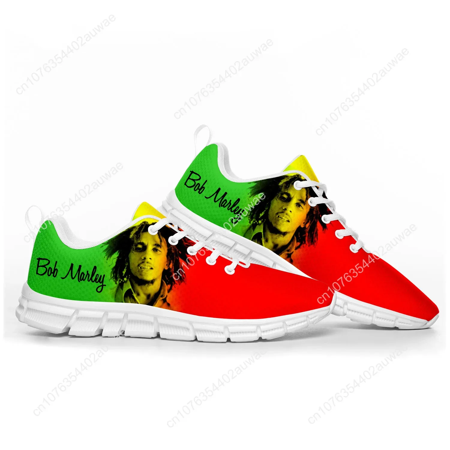 Bob Marley Reggae Star muzyka rockowa buty sportowe męskie damskie nastolatki dziecięce trampki Casual niestandardowe wysokiej jakości buty dla par