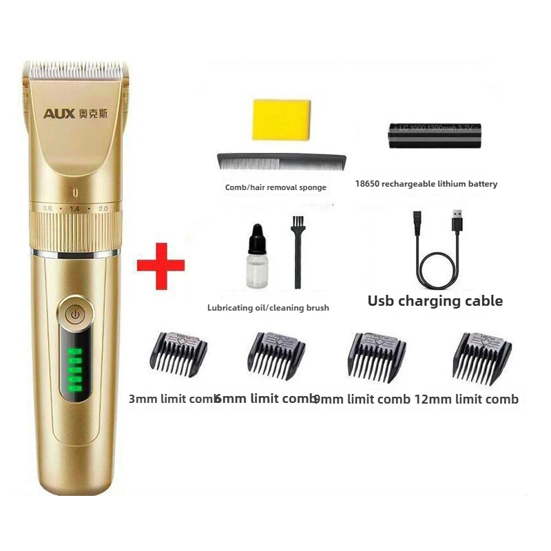 Clipper elétrico push ferramenta de corte de cabelo empurrador elétrico para uso doméstico adulto e criança corte de cabelo auto aparador e navalha