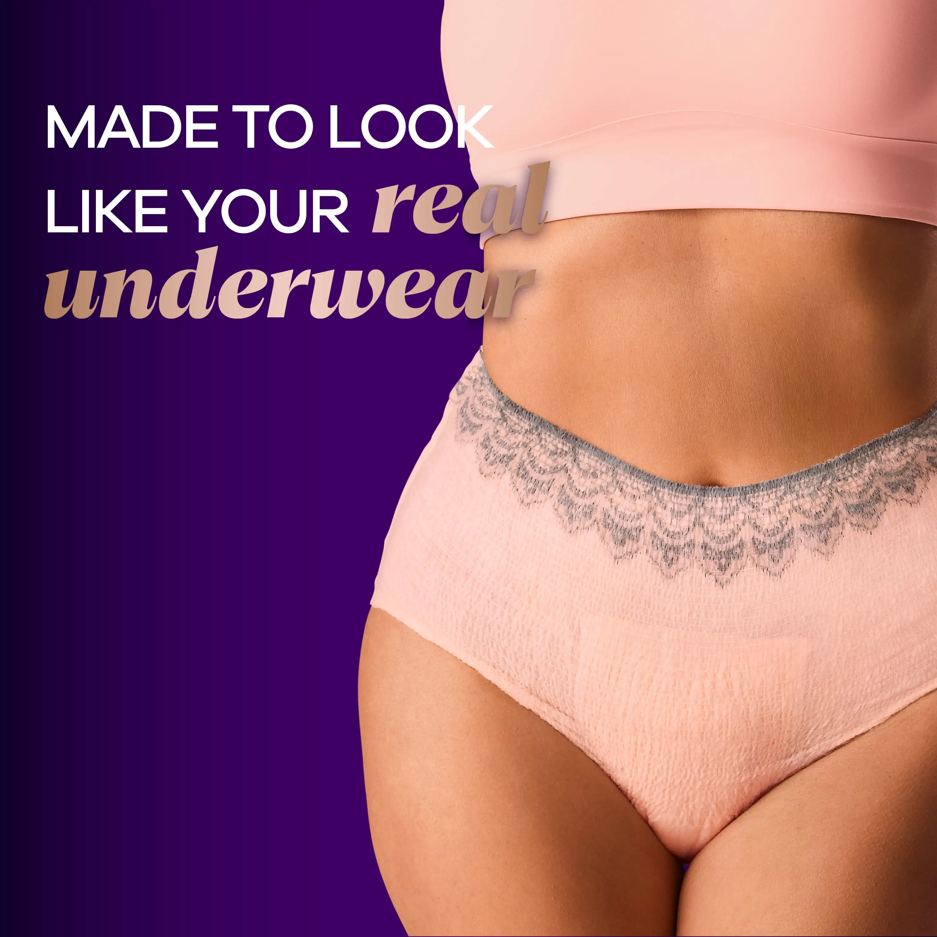 

Discreet Boutique Incontinence Underwear, Maximum Protection, S/M, Rosy, 20 Ct