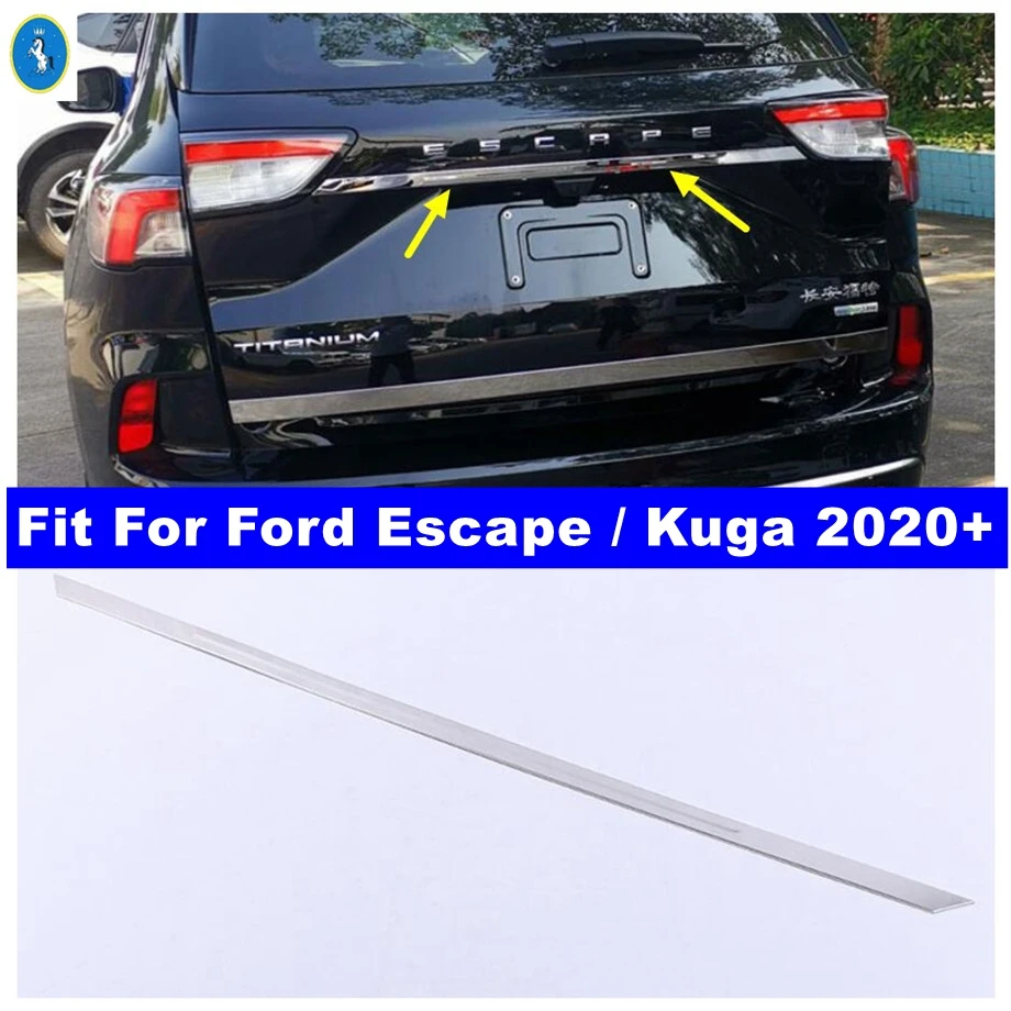 

Fit For Ford Escape / Kuga 2020 - 2023 Rear Boot Door Trunk Lid Cover Trim Tailgate Garnish Decor Shiny Car Exterior Accessories