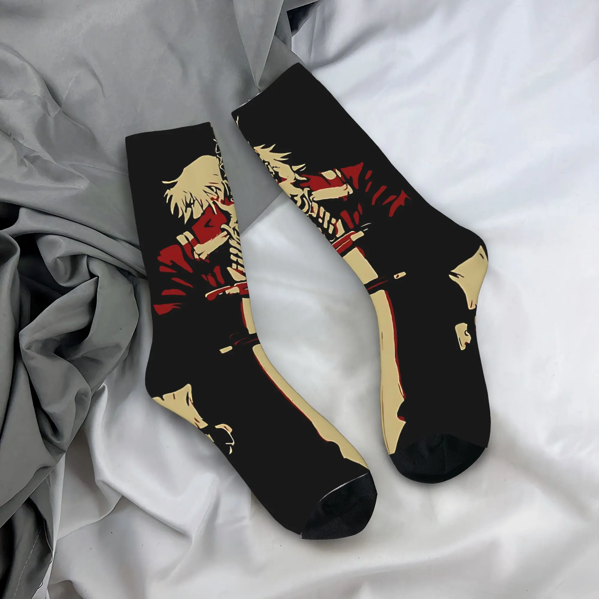 Adults Men Socks Devil May Cry 5 Dante  Stockings Non Slip Soft Breathable Socks Winter Harajuku Printed Outdoor Socks