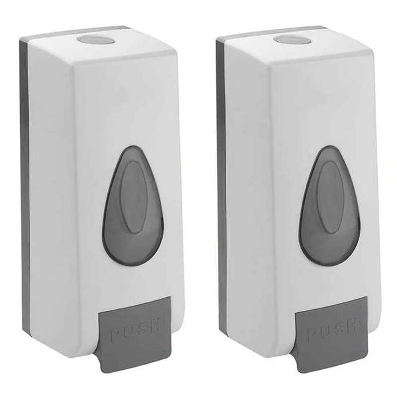 

2X Manual Soap And Hand Dispenser For Commercial Or Residential Use Good Forlotion, Gel, Wall Mounted, 600Ml