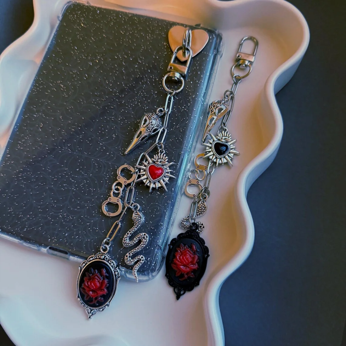 Dark Romance Kindle Case Charm | Bookish Charm Keychain | Romance Charm | Kindle Keychain | Dark Kindle Charm | Bookish Accessor