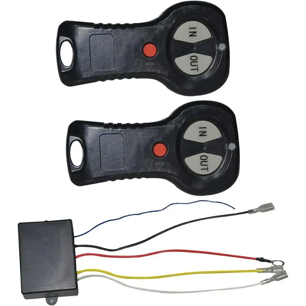 2PCS 433Mhz Winch Remote Controller Digital Receiver Electric wireless remote control with transmitter 12V universal