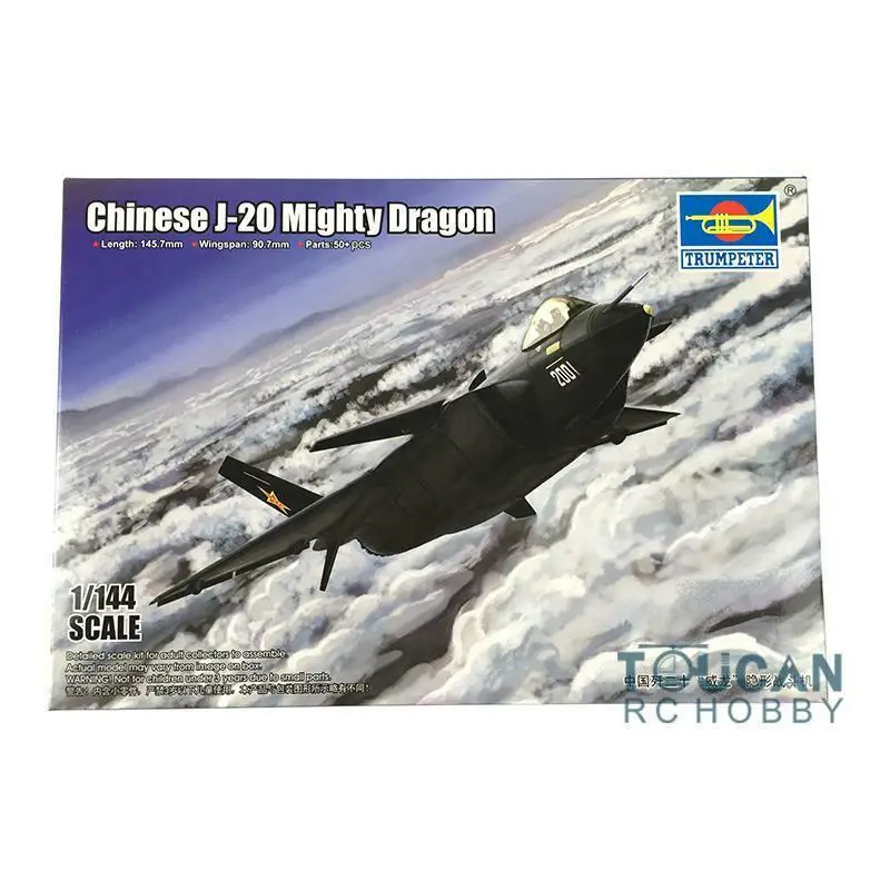 Trumpeter 03923 1/144 J-20 Mighty Dragon Steacth Fighter Aircraft Model Plane TH05716-SMT6