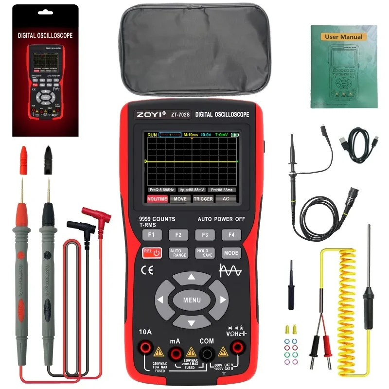 ZT-702S The Handheld Digital Oscilloscope Bandwidth 10MHZ