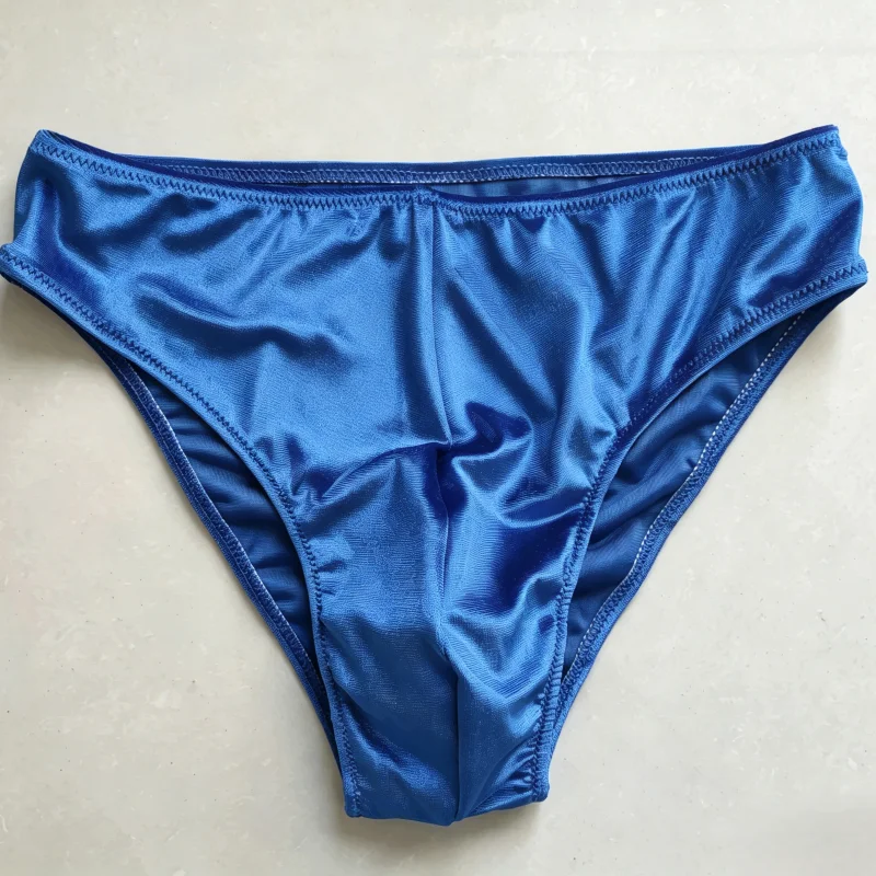 Korean Velvet Men Physique Competition Posing Trunks High Waist Stretch Soft Bodybuilding Stage Shorts Fitness Contest Briefs view 3
