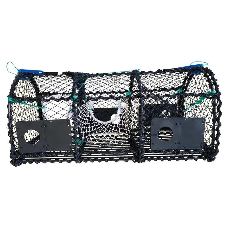 

for Dipped Crab Lobster Trap Heavy Duty Crab Pot Black PE Net Aquaculture Trap Fishing Accessories For Crab Catching